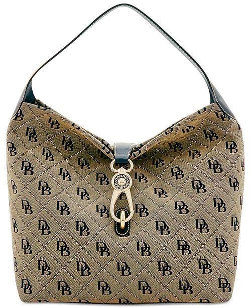 Dooney and Bourke Logo - Dooney & Bourke Signature Quilt Logo Lock Medium Sac Handbag