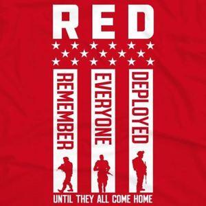 Red Friday Logo - RED Friday Remember Everyone Deployed Shirt | eBay