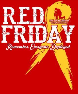 Red Friday Logo - Support the Troops – RED Friday – Boots On The Ground NY