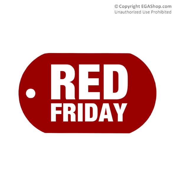 Red Friday Logo - Dog Tag, Single: Red Friday