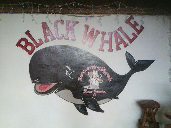 Black Whale Logo - Black Whale Logo of Black Whale Bar & Grill, San Juan del