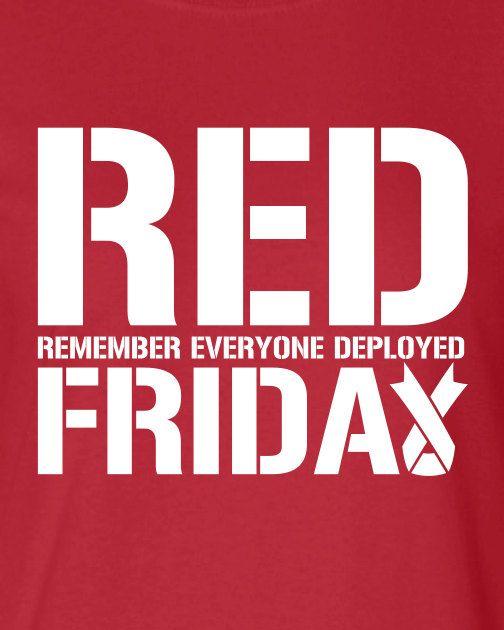 Red Friday Logo - RED Friday remember everyone deployed Navy usaf Marines soldier ...