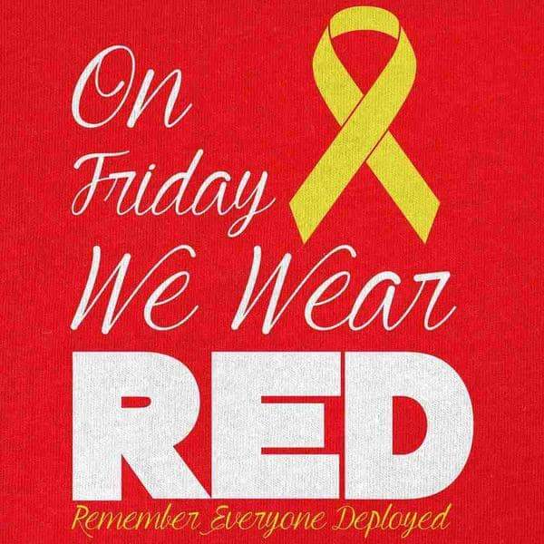 Red Friday Logo - Women's RED Friday Yellow Ribbon T-Shirt | USAMM