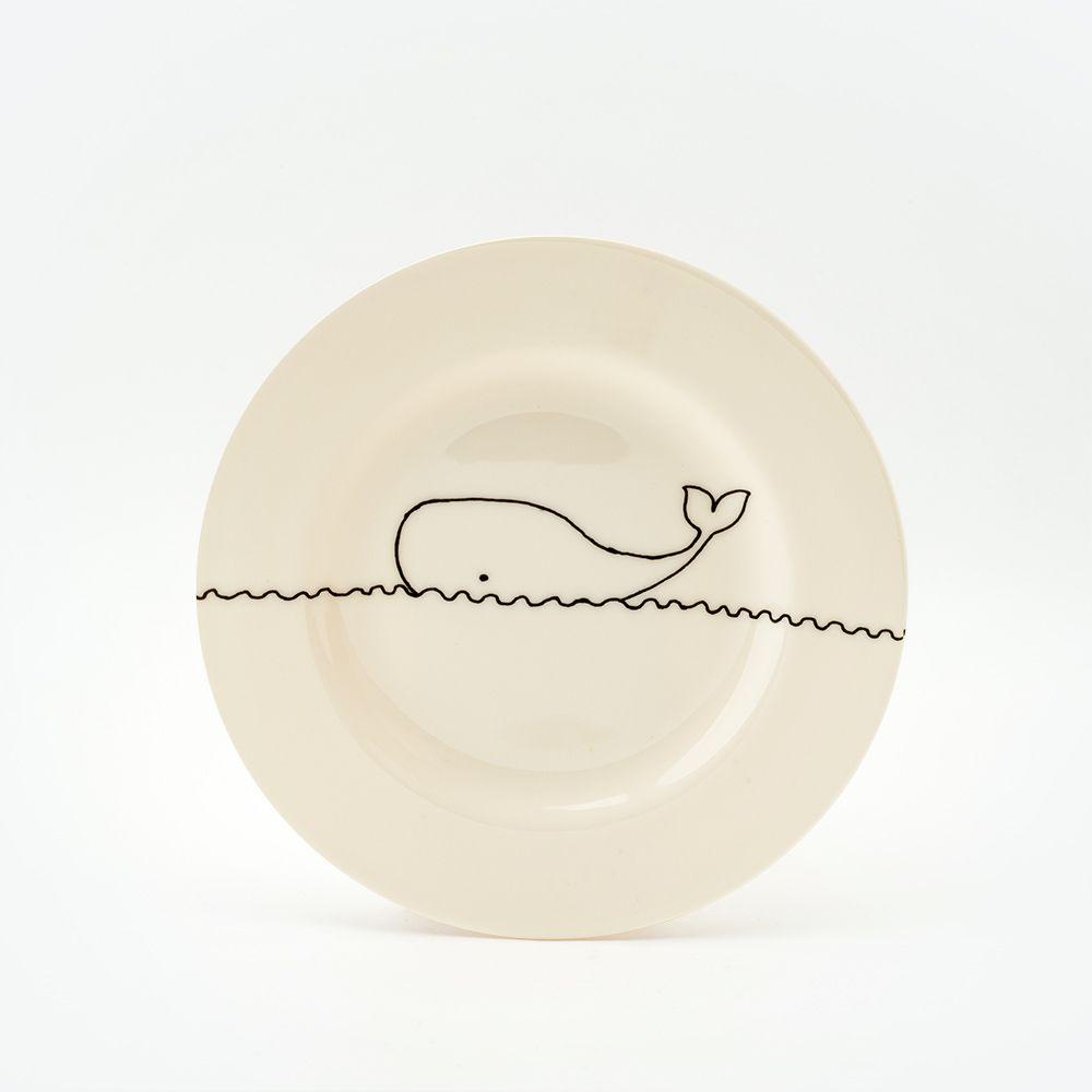 Black Whale Logo - Black whale side plate Tomato Company