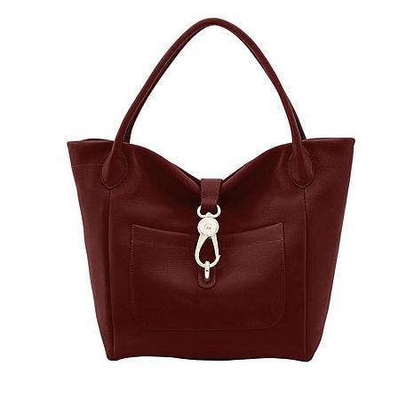 Dooney and Bourke Logo - Dooney & Bourke Belvedere Leather Logo Lock Tote - 8841219 | HSN