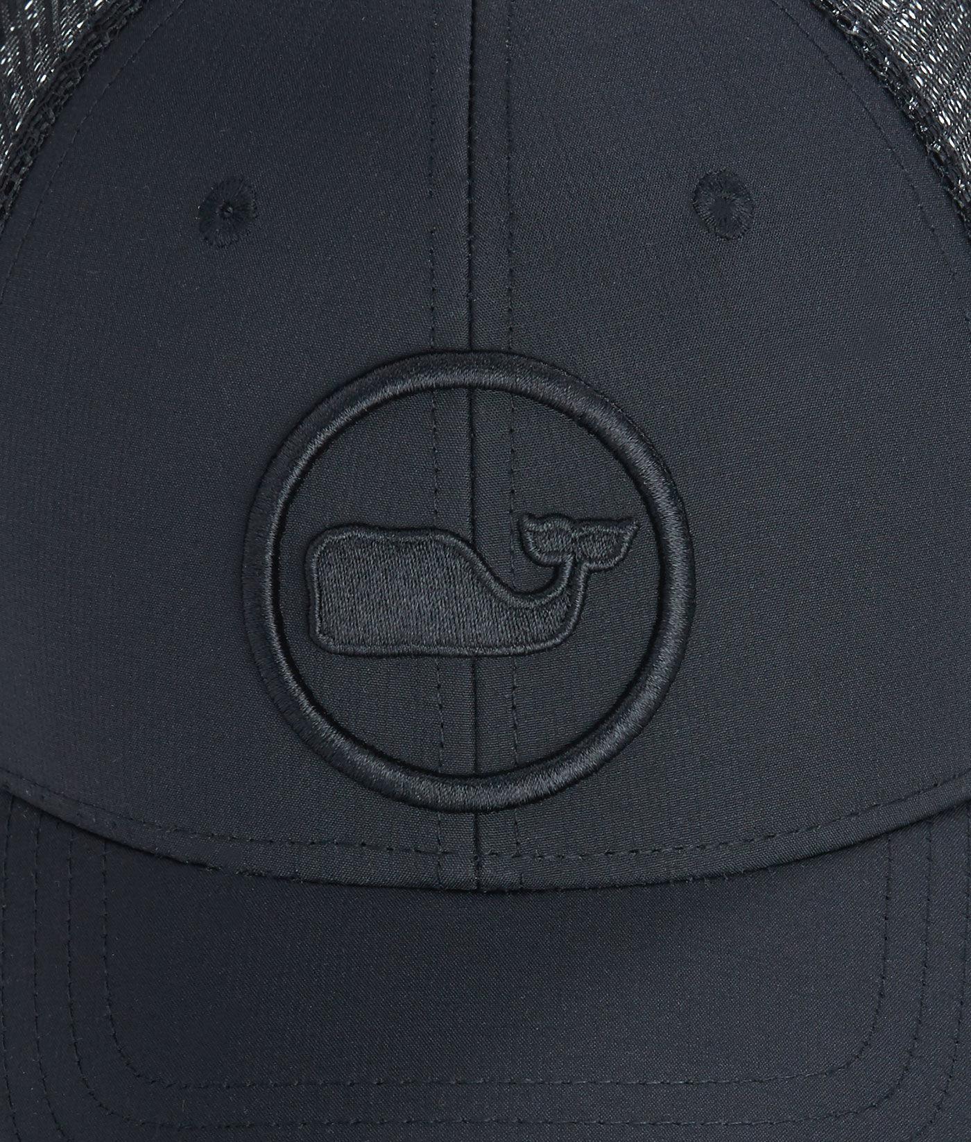 Black Whale Logo - Lyst - Vineyard Vines Whale Dot Performance Trucker Hat in Black for Men