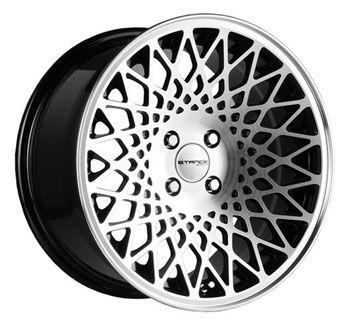 Stance Wheels Logo - STANCE Wheels ENCORE BLACK MACHINED Rims - Victoria Tire & Wheel