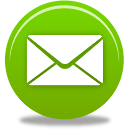Green Email Logo - Email Icon. Pretty Social Media 2 Iconet. Custom Icon Design