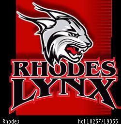 College Cat Logo - Rhodes College Digital Archives: Lynx cat logo with red