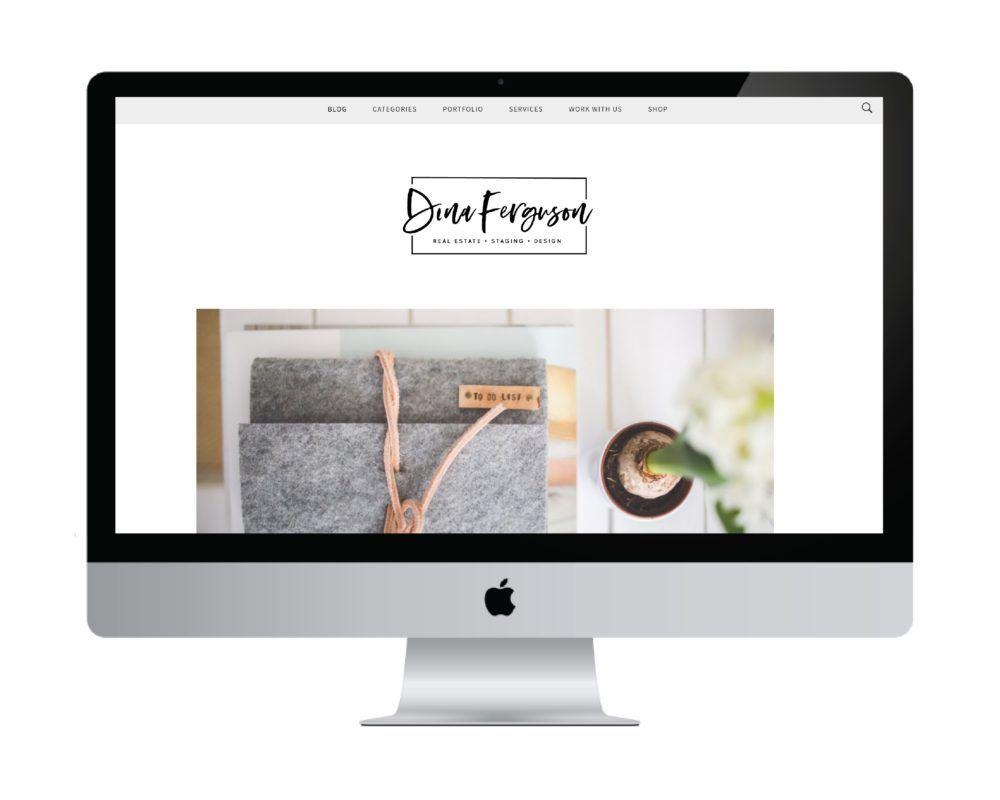 Dina Logo - New Brand & Website for Dina Ferguson Interior Design - Bloom