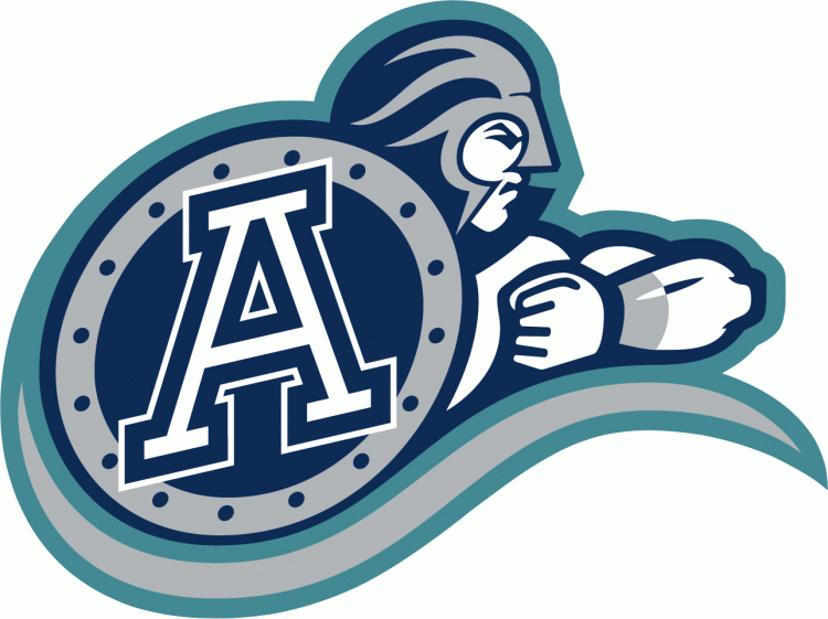 Blue and White Sports Logo - Toronto Argonauts Primary Logo - Canadian Football League (CFL ...