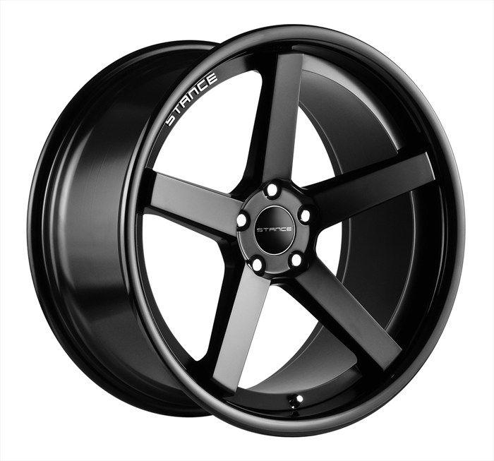 Stance Wheels Logo - Stance Wheels Stance SC 5 Concave Matte Black With Gloss Black Lip