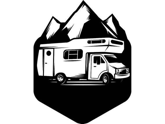 Motorhome Logo - Camping Logo 7 Motorhome Camper Recreational Vehicle RV Camp | Etsy
