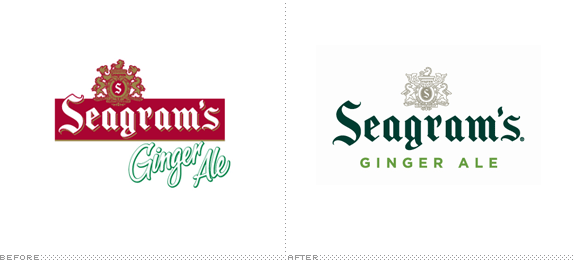 Ginger Ale Logo - Brand New: Seagram's Gingerly New Look