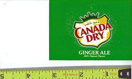 Ginger Ale Logo - Amazon.com : Medium Square Size Canada Dry Ginger Ale Logo Soda ...