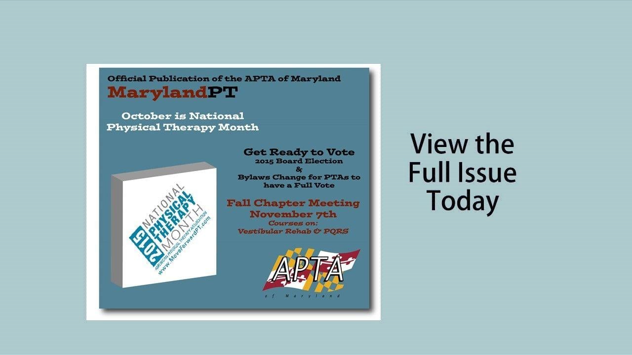 P. Physical Therapy Month Logo - Maryland PT October Issue Now Available | News Archive | APTA of ...