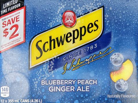 Ginger Ale Logo - Schweppes Blueberry Peach Ginger Ale available now. Buy today!
