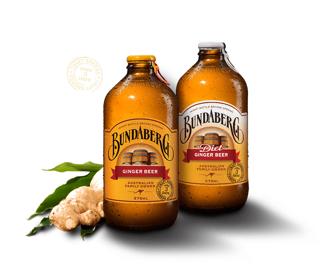 Ginger Ale Logo - Ginger Beer + Diet. Bundaberg Brewed Drinks