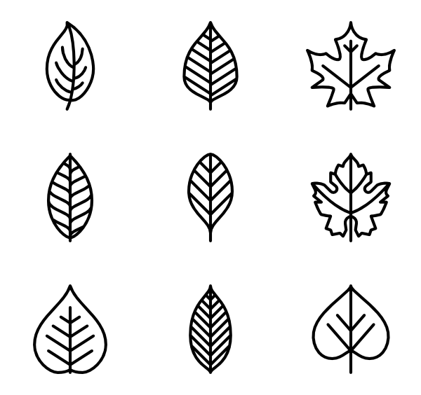 Black and White Leaf Logo - Leaf Icons - 5,828 free vector icons