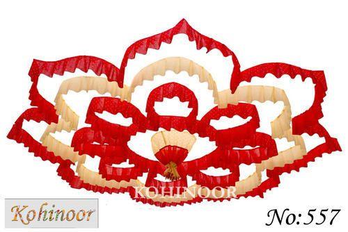Fancy Red C Logo - Red, Cream Fancy Ceiling Shamiyana, For Party, Rs 1750 /piece