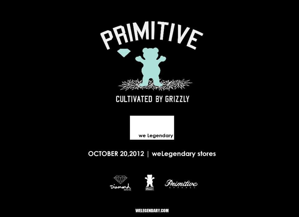 Primitive Grizzly Logo - PURVEYR: we Legendary: Primitive x Grizzly x Diamond
