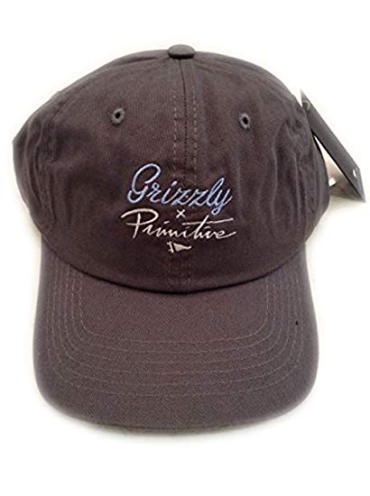 Primitive Grizzly Logo - Primitive X Grizzly Script Logo Dad Hat one size, Black