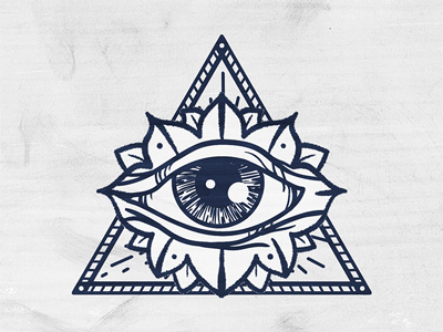 Triangle Eye Logo - All Seeing Eye in Triangle by barsrsind | Dribbble | Dribbble