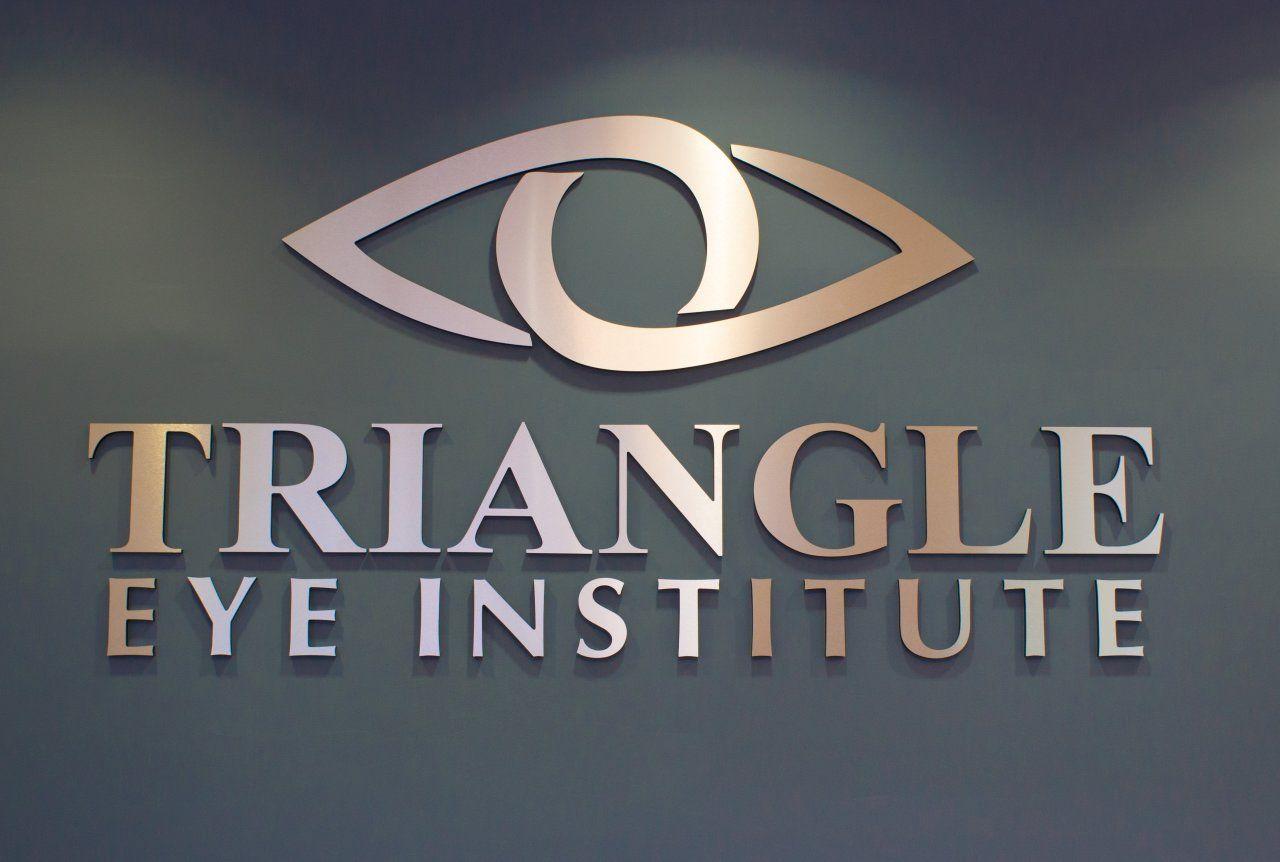 Triangle Eye Logo - Interior Wall Logo - Triangle Eye Institute - Apex | Signergy