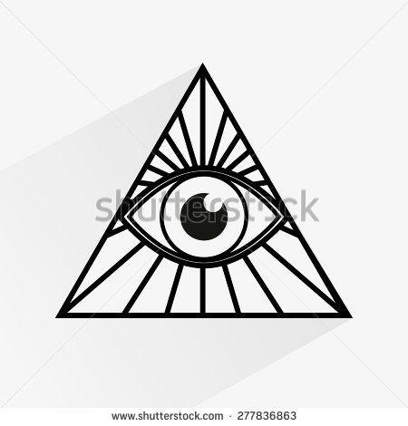 Triangle Eye Logo - Illuminati Eye Drawing.com. Free for personal use