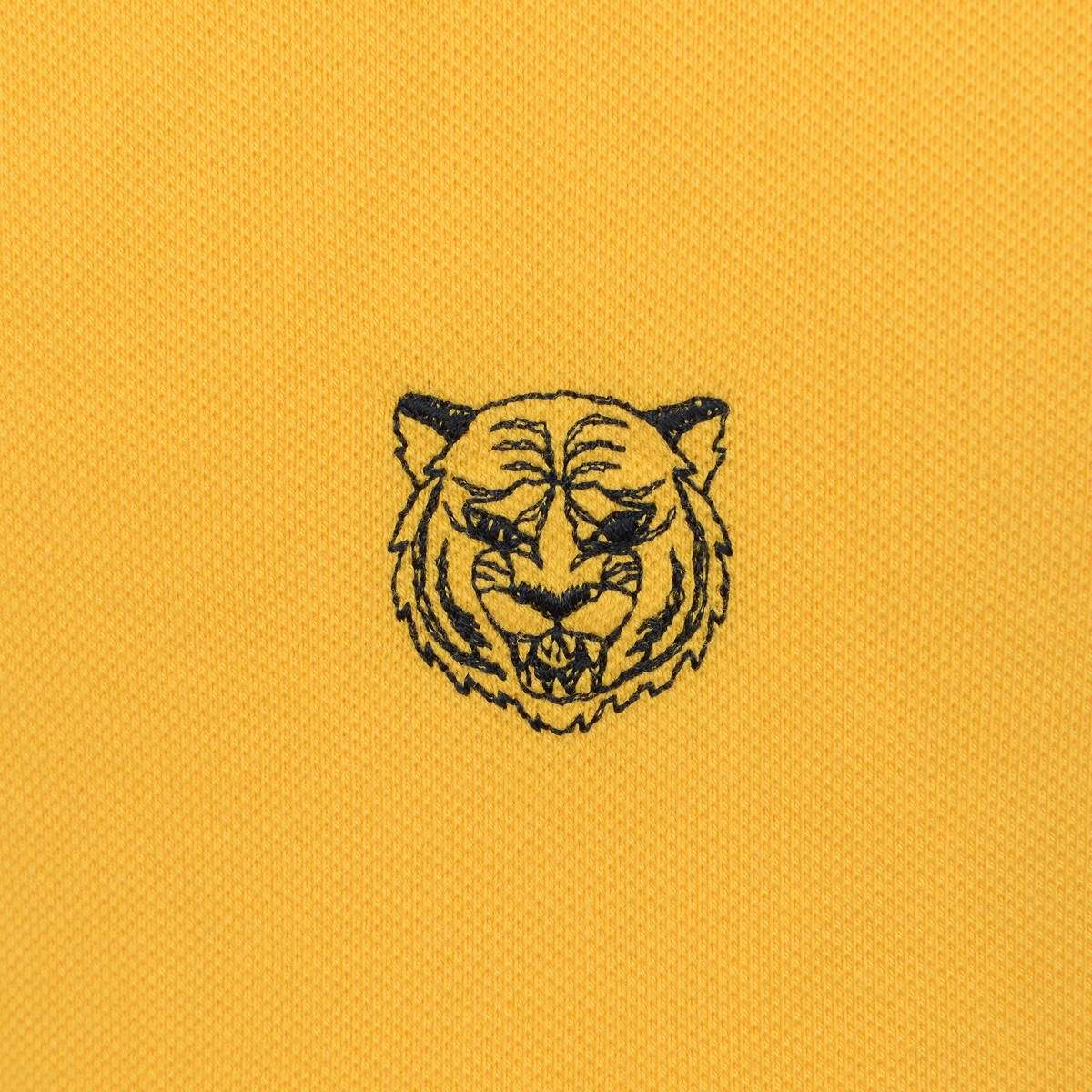 Gucci Lion Logo - GUCCI Boys Yellow Tiger Print Polo Top