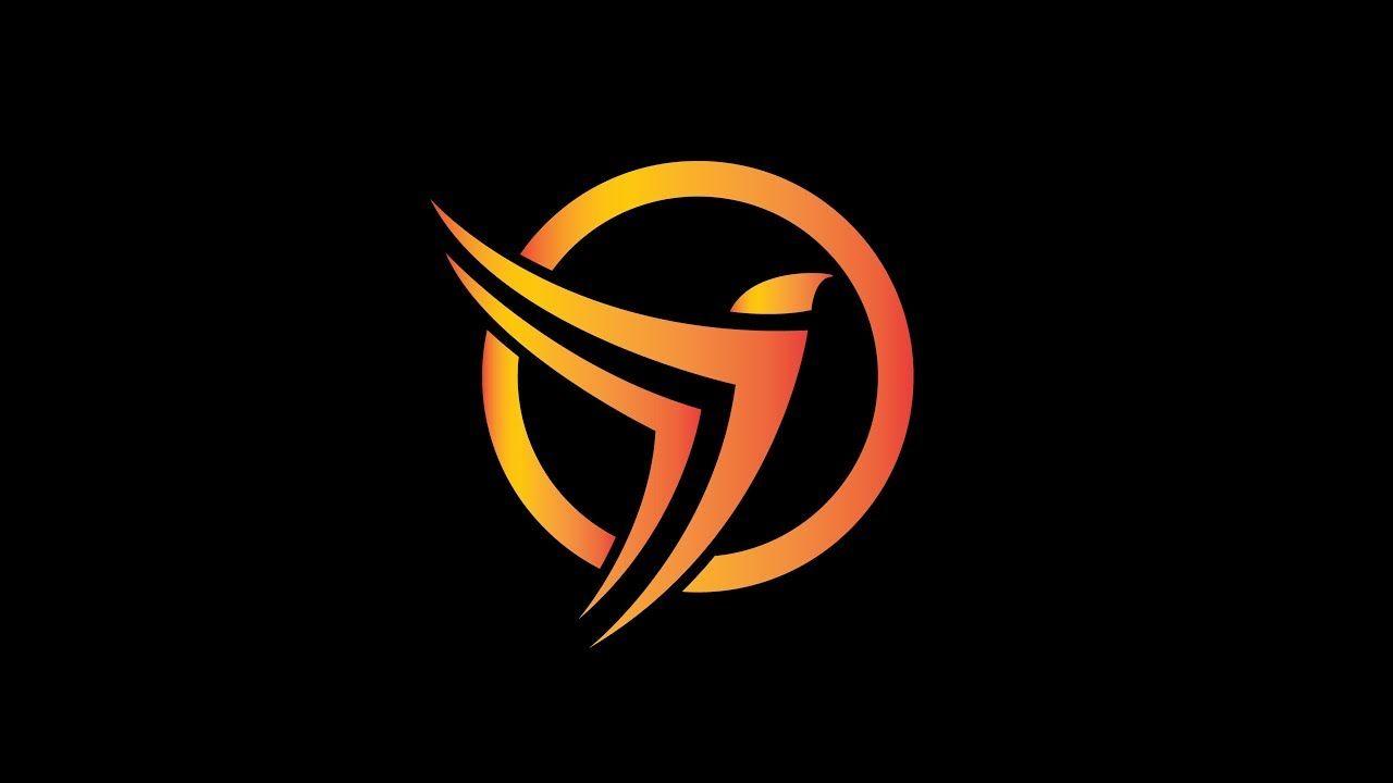 Orange Bird in Circle Logo - Bird Logo Design Tutorial in Adobe illustrator CC Circle Logo Design