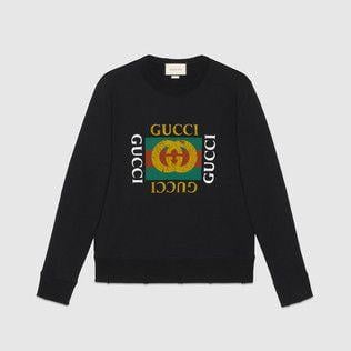 Gucci Lion Logo - Men's Sweatshirts & Hoodies. GUCCI ®