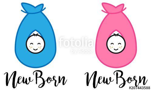 Baby Boy Logo - New Born Baby Girl Baby Boy Logo