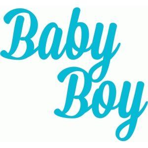 Baby Boy Logo - Silhouette Design Store - View Design #44058: baby boy script