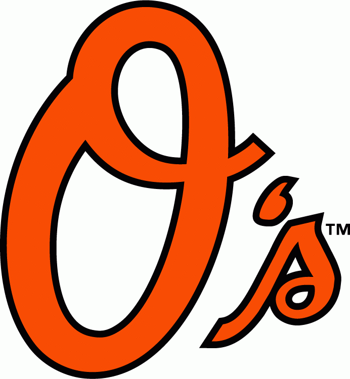 Orioles O Logo - Baltimore Orioles Alternate Logo (2009) - O's in orange with a black ...