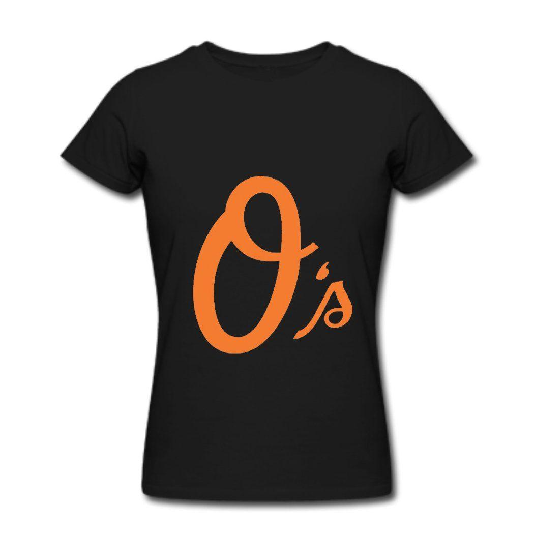 Orioles O Logo - TY baltimore orioles o logo T Shirt For Women Black -: Amazon.co