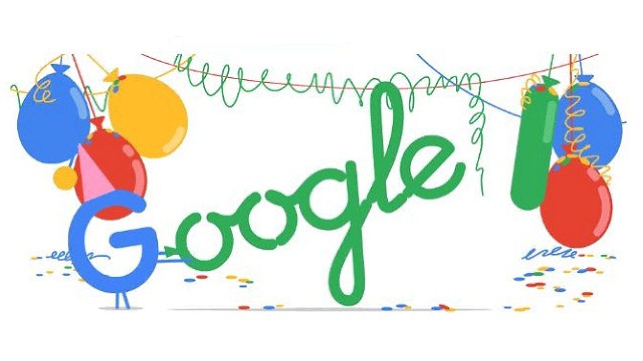 Happy Birthday Google Logo - Happy Birthday Google! Company celebrates 18th birthday with an