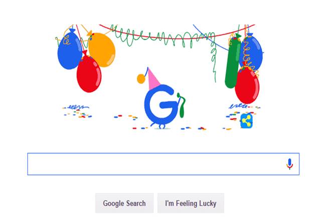 Happy Birthday Google Logo - Google 18th birthday: Tech giant celebrates with animated doodle ...