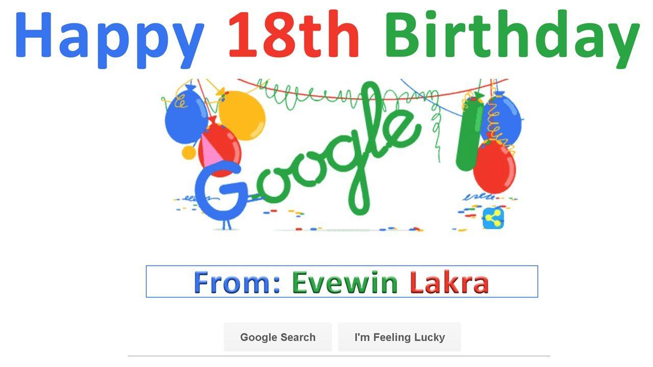 Happy Birthday Google Logo - Evewin Lakra Birthday Doodle 27th September