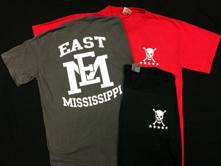 EMCC Logo - Skull & Stars EM Comfort Color Tee — EMCC Bookstore