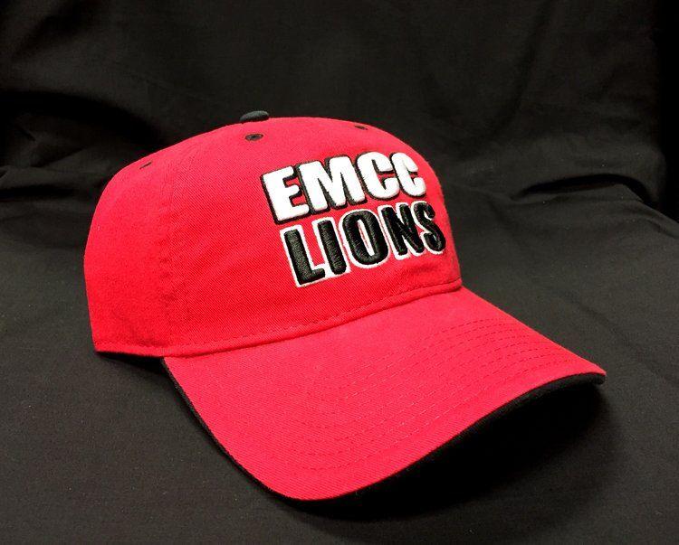 EMCC Lions Red Logo - EMCC LIONS Red Cap — EMCC Bookstore