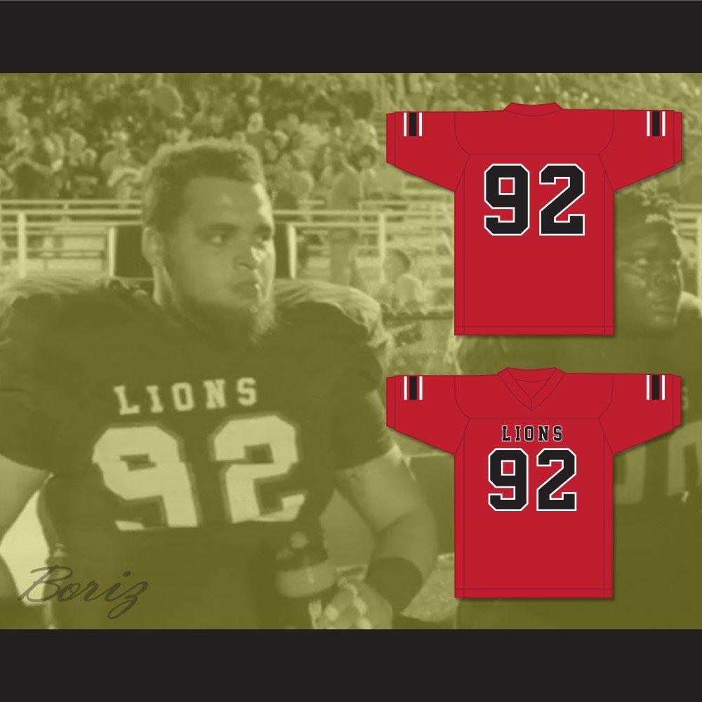 EMCC Lions Red Logo - Marcel Andry 92 EMCC Lions Red Football Jersey • borizdesigns • Tictail