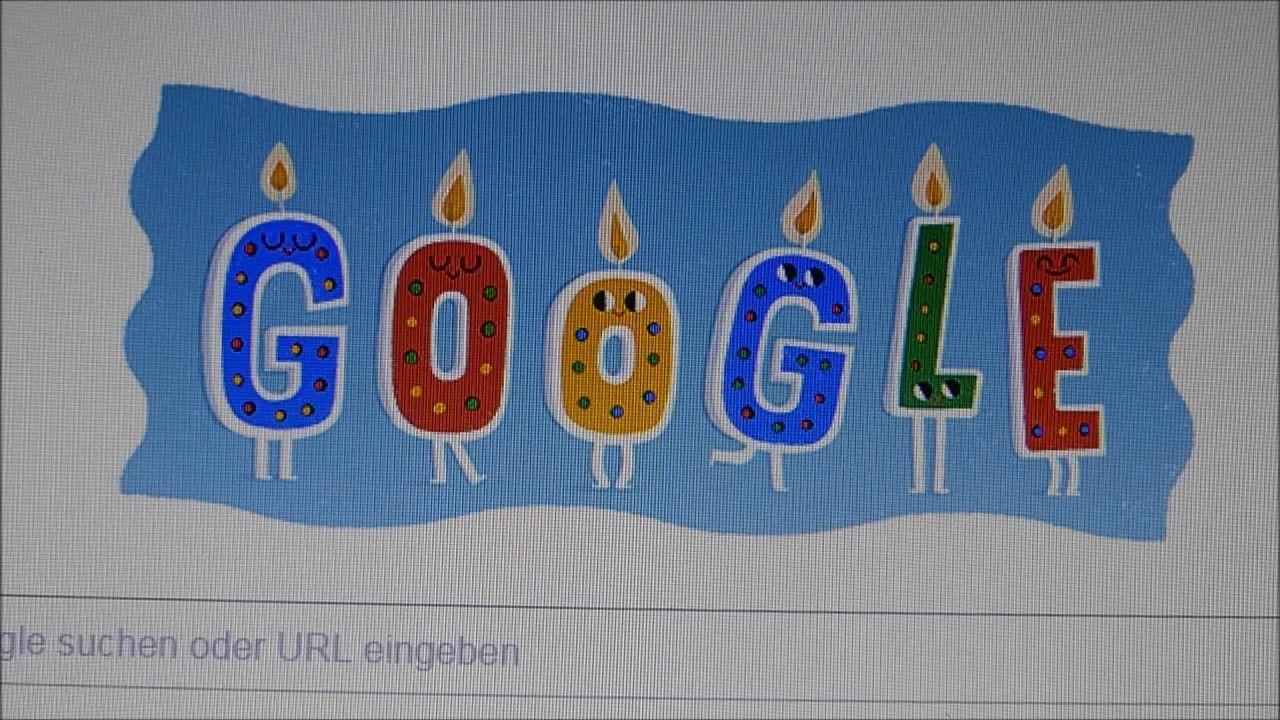 Happy Birthday Google Logo - Happy Birthday Google Doodle 2017