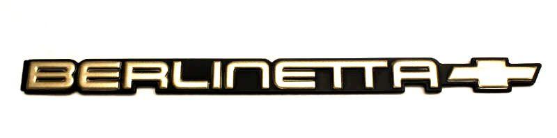 Berlinetta Logo - Berlinetta Emblem, 85 86 Camaro Berlinetta Rear Bumper Emblem