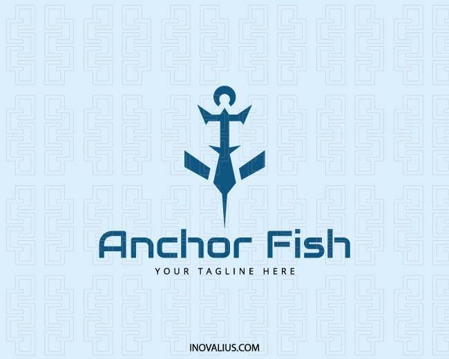 Fish Logo - Anchor Fish Logo Design | Inovalius