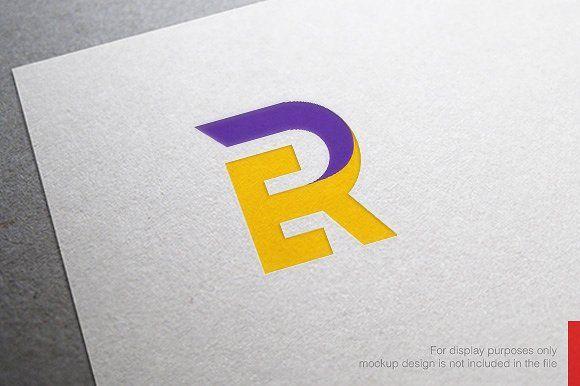 ER Logo - Abstract Letter E R Logo Logo Templates Creative Market