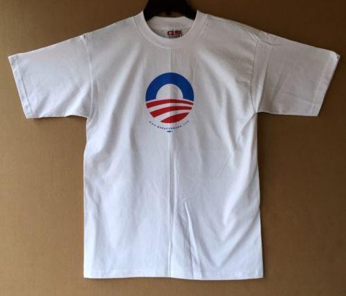 Small Obama Logo - Barack Obama Logo USA President 2008 Democrat Campaign T Shirt Small