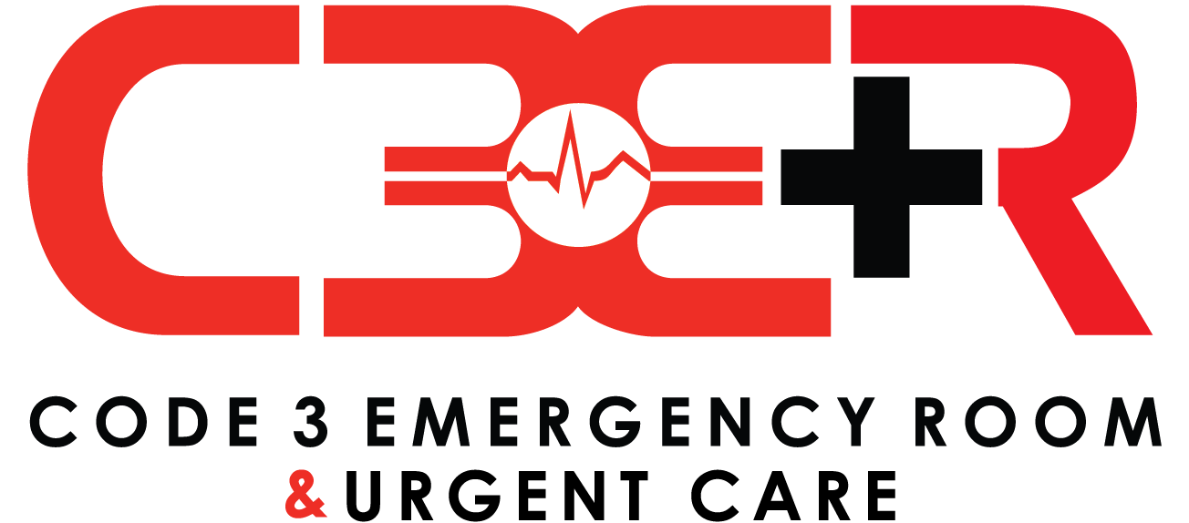 ER Logo - Code 3 Emergency Room and Urgent Care : Zero Wait Time & Fast!