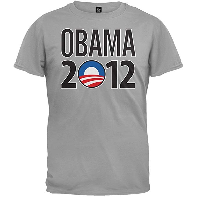 Small Obama Logo - Obama 2012 Rising Sun Logo T Shirt Grey
