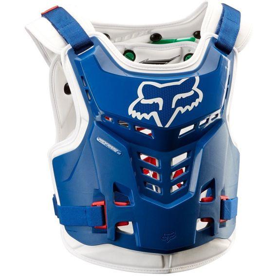 Blue and Green Fox Logo - Fox Proframe LC YOUTH Chest Protector Blue Green